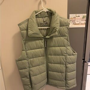 Abercrombie & Fitch Green Puffer Vest